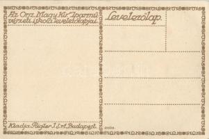 'Az Iparművészeti Iskola levelezőlapjai' Ungarische Werkstätte no. 2003. kiadja Rigler Rt....