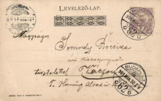 Art Nouveau litho postcard 'Nürnberg, Theo. Stroefer'S Kunstverlag Serie 99. No. V.' ...