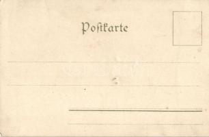 'Aus Arkadien III' Art Nouveau litho postcard 'B. & S. Wien Serie No. 1040' ...