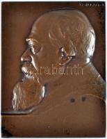 Csillag János (1881-1968) 1911. "Bruck Lajos 1846-1910" Br plakett (52x40) T:2 HP 1657.