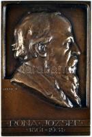 Greff Lajos (1888-1976) 1931. "Róna József 1861-1931" Br emlékplakett (69x46mm) T:2 HP 2636.