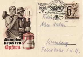 Kämpfen Arbeiten, NS propaganda, So. Stpl, Ga. (EK)
