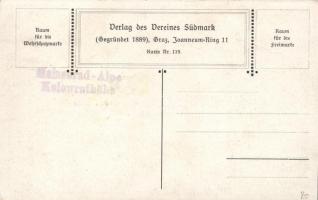 Heilgruss Sonnwend, Verlag des Vereines Südmark, Karte Nr. 119. s: Hans Kaufmann