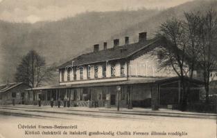 Garamberzence, vasútállomás, Cizdlik Ferenc vendéglője / railway station, restaurant