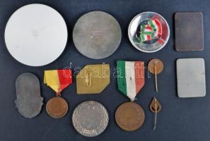 ~1950-1991. 11db különféle magyar sportérem, plakett, jelvény T:vegyes