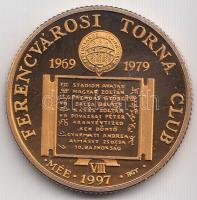 Bognár György (1944-) 1997. "MÉE - Ferencvárosi Torna Club FTC VIII." fényezett Br emlékérem (23mm) T:PP