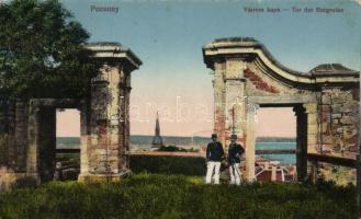 Pozsony várrom kapu / castle ruins, gate, Divald és Monostory