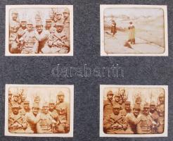 cca 1914-1918 I. világháborús fotóalbum, 48 db fotó, 5x4 cm-es méretben.