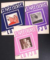 1937-1938 Erzsébetesek lapja, a budapesti Erzsébet Nőiskola leánygimnázium diákjainak lapja, 7 db