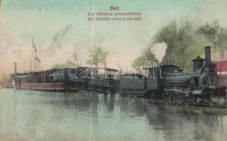 Dálya, Dalj ferry, locomotive (wet damage)