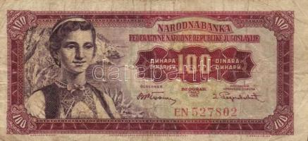 Jugoszlávia 1944. 10D + 20D + 100D + 1946. 50D + 1955. 100D + 1000D T:vegyes
Yugoslavia 1944. 10 Din...