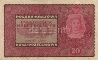 Lengyelország 1919. 1M + 20M +100M + 500M + 1000M + 5000M T:vegyes
Poland 1919. 1 Marka + 20 Marek +...