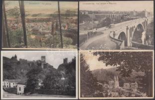 10 db régi luxemburgi lap / 10 Luxembourg postcards
