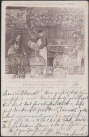 Reims, entrée des caves et celliers de la maison Jules Mumm / Jules Mumm champagne factory