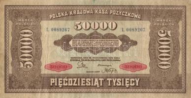 Lengyelország 1922. 50.000M T:III Poland 1922. 50.000 Marek C:F Krause 33