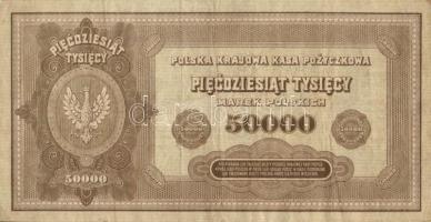 Lengyelország 1922. 50.000M T:III
Poland 1922. 50.000 Marek C:F
Krause 33