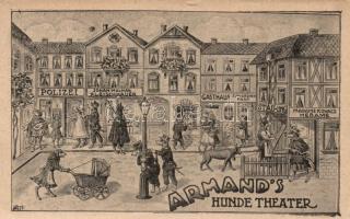 Armand's Hundetheater / dog theatre (small tear)