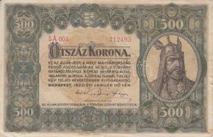 1920. 500K "Orell Füssli Zürich" T:II-(egy erőteljes hajtás, alul apró beszakadás, sarkok szamárfülesek)