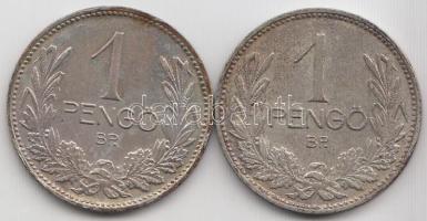 1937. 1P Ag (2x) T:2,2-