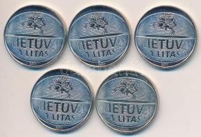 Litvánia 2011. 1L Ni "Kosárlabda EB" (5x) T:I Lithuania 2011. 1 Litas Ni "Basketball Championship" (5x) C:UNC