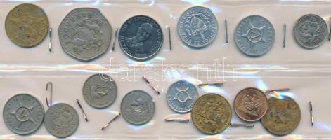 1955-1994. 14db vegyes fémpénz karibi országokból, közte Barbados, Bahama, Jamaica, Cuba stb. T:vegy...