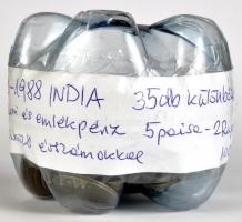 India 1950-1988. 5p-2R 35db klf forgalmi pénz és emlékpénz T:vegyes India 1950-1988. 5 Paisa - 2 Rupee 35pcs of diff coins and commemorative coins C:mixed