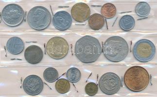 21db klf fémpénz közép- és dél-amerikai országokból T:vegyes 21pcs of diff coins from Middle and South America C:mixed