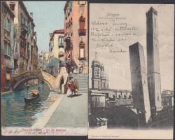 7 db régi, olasz képeslap / 7 Italian postcards