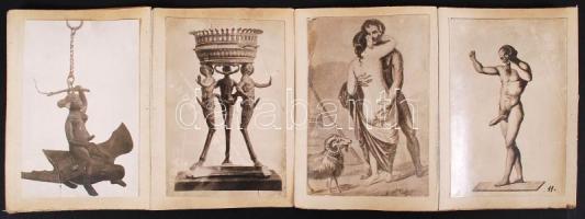 Reprint erotikus fotók, összesen:24 db, 15×11 cm