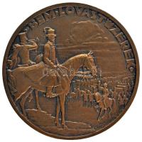 Berán Nándor (1889-1965) 1936. "Bem Lovastüzérek / Bem Ezrednap 1936" Br emlékérem (46mm) T:1-