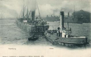 Hamburg, hafen, steamships