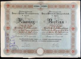 Budapest 1926. "Felsőmagyarországi Bánya- és Kohómű Részvénytársaság" 5 db (5x) és 10db ré...