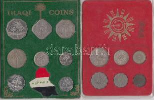 Irak 1959. 5F-100F 6xklf db szettben + 1980-1989. 5F-1D 8xdiff in set T:1-3 Iraq 1959. 5F-100F 6xdiff pcs in set + 1980-1989. 5 Fils - 1 Dinar 8xdiff pcs in set C:UNC-F