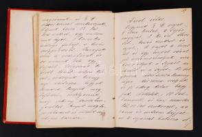 cca 1880-1940 Kézzel írt, eleinte német később magyar nyelvű, több generációs receptgyűjtemény, több...