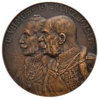 Osztrák-Magyar Monarchia / Neuberger Rudolf (1861-1916) 1915. "II. Vilmos - Ferencz József / Limanowai csata" Br emlékérem (60.53g/50mm) T:2 Austro-Hungarian Monarchy 1915. "Wilhelm II - Franz Joseph / Battle of Limanowa" commemorative Br medallion. Sign: Rudolf Neuberger (60.53g/50mm) C:XF