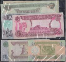 Irak 12db vegyes bankjegy albumban T:I Iraq 12pcs of mixed banknotes in album C:UNC