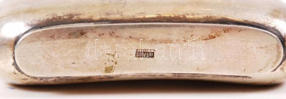 Ezüst (Ag.) flaska, jelzett, csavarós kupakkal, nettó:239 g, m:15 cm/ Silver bottle from USA