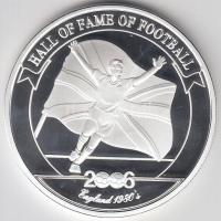 Uganda 2006. 2000Sh Ag "A labdarúgás halhatatlanjainak csarnoka - Anglia 1980-as évek/ Gery Lin...