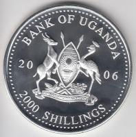 Uganda 2006. 2000Sh Ag "A labdarúgás halhatatlanjainak csarnoka - Brazília 2000-es évek / Rober...