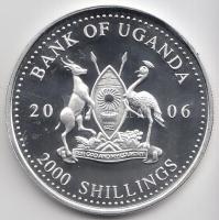 Uganda 2006. 2000Sh Ag "A labdarúgás halhatatlanjainak csarnoka - Németország 1980-as évek / Ha...