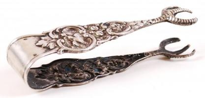 Ezüst (Ag) madármotívumos cukorfogó, jelzett/
Silver sugar-tongs;  32,3 g
