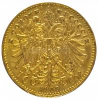 Ausztria 1909. 10K Au "Ferenc József kis fej" (3,38g/0.900) T:2 ph.
Austria 1909. 10 Coron...