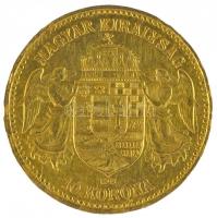 1912KB 10K Au "Ferenc József" (3.38g/0.900) T:2 ph.
Hungary 1912KB 10 Korona Au "Fran...