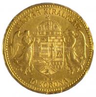 1900KB 10K Au "Ferenc József" (3.38g/0.900) T:2 ph.
Hungary 1900KB 10 Korona Au "Fran...