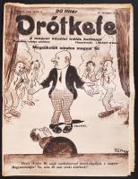 1943 A Drótkefe c. antiszemita élclap 3 száma jó állapotban