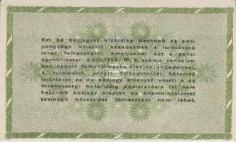 1946. 50.000AP (3x) elcsúszott nyomat T:I