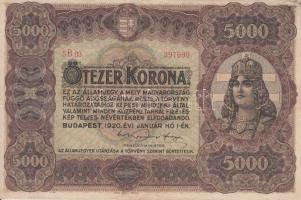 1920. 5000K "ORELL FÜSSLI ZÜRICH" T:III