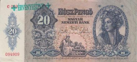 1936. 10P + 1941. 20P + 1932. 50P + 1930. 100P mindegyik "ÉRVÉNYESÍTVE" felülbélyegzéssel ...