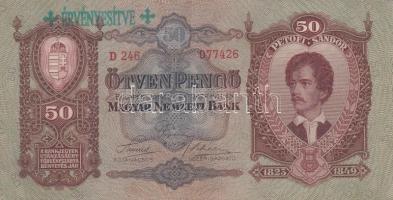 1936. 10P + 1941. 20P + 1932. 50P + 1930. 100P mindegyik "ÉRVÉNYESÍTVE" felülbélyegzéssel ...