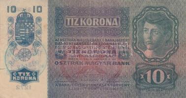 1912. 100K (2x) + 1913. 20K + 1915. 10K mindegyik "SOPRON VÁRMEGYE - RÁBASZOVÁT KÖZSÉG" nem hivatalos felülbélyegzéssel T:III,III